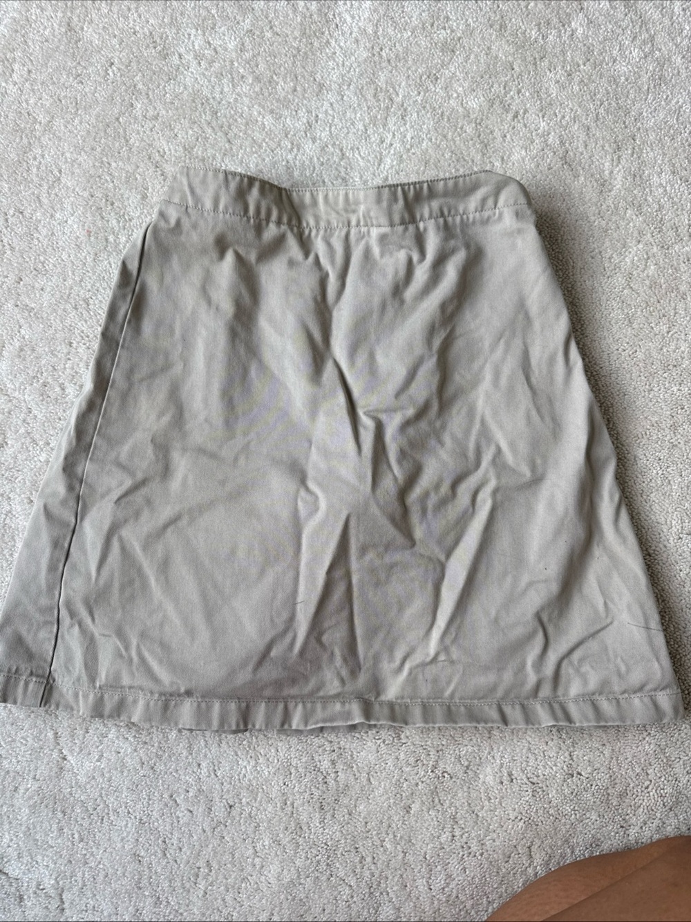 Beige A-Line Skirt